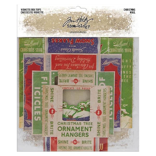 Tim Holtz Idea-ology Vintage Box Tops, Christmas TH94000