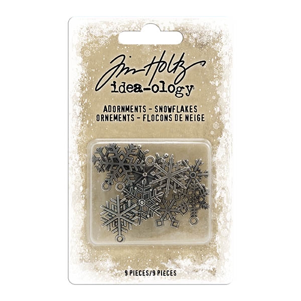 Tim Holtz Idea-ology Adornments, Snowflakes TH94007