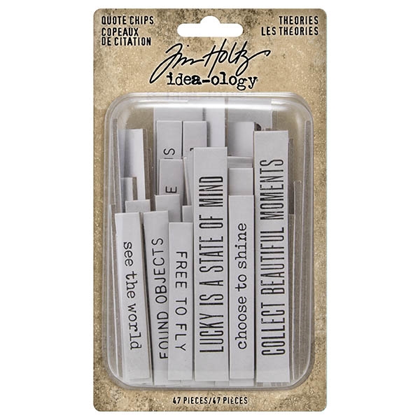 Advantus Tim Holtz Idea-ology Quote Chips Theories TH94045