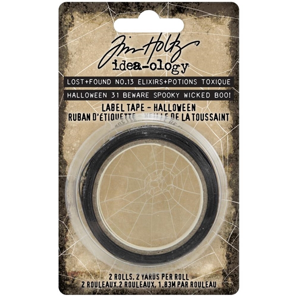 Tim Holtz Idea-ology Label Tape - Halloween TH94074