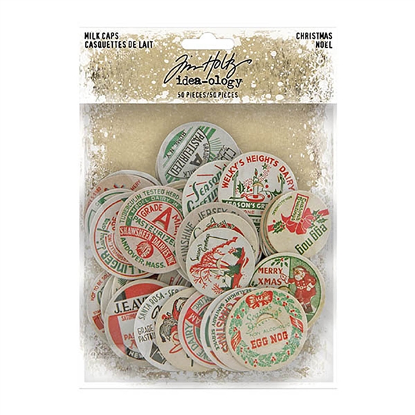 Tim Holtz Idea-ology Milk Caps Christmas TH94104