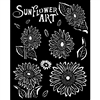 Stamperia Sunflower Art Sunflowers Thick Stencil KSTD136
