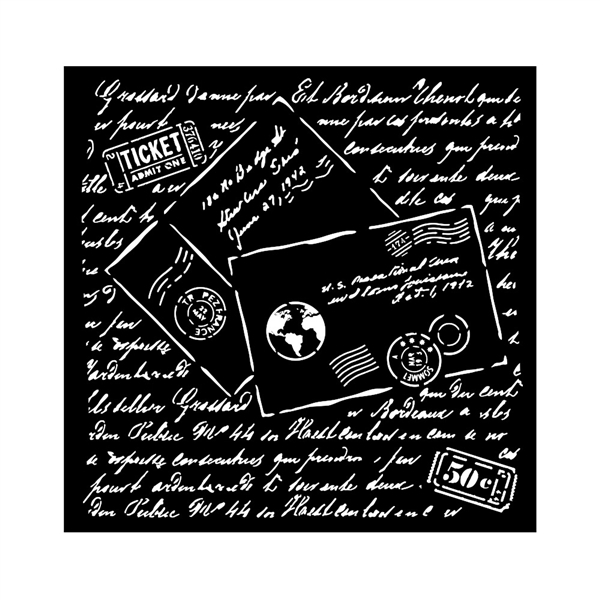 Stamperia Around the World Letters Thick Stencil KSTDQ83