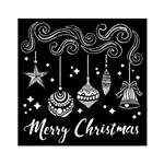 Stamperia Stencil - Merry Christmas Bells KSTDQ88