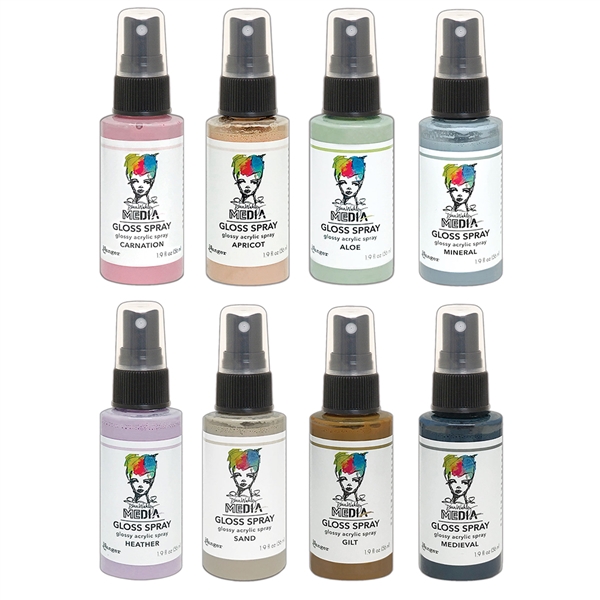 Ranger Dina Wakley MEdia Gloss Spray Bundle - July Release