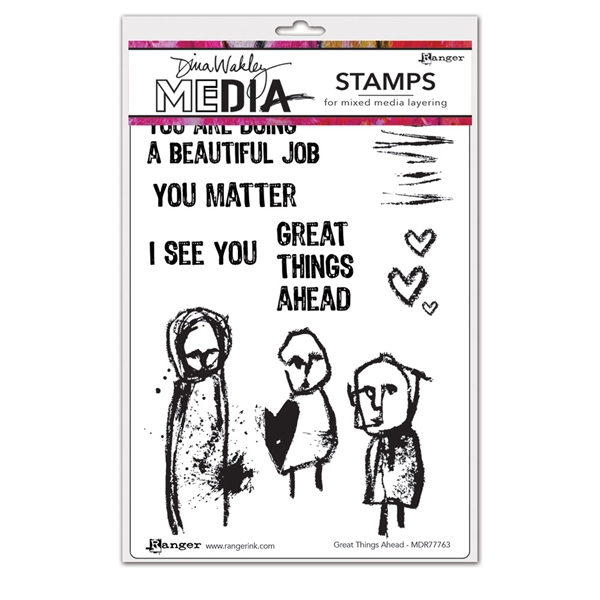 Ranger Dina Wakley MEdia Stamps - Great Things Ahead MDR77763