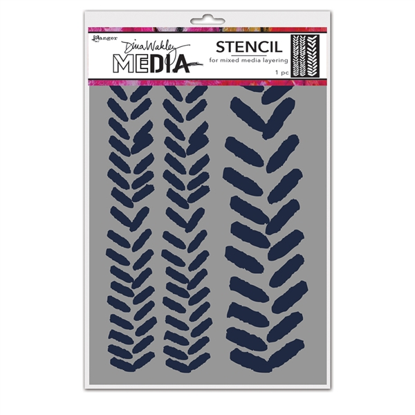 Ranger Dina Wakley MEdia Stencil - Angled Paint Blobs MDS77626