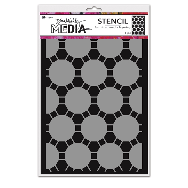 Ranger Dina Wakley MEdia Stencil - Connected Dots MDS77640