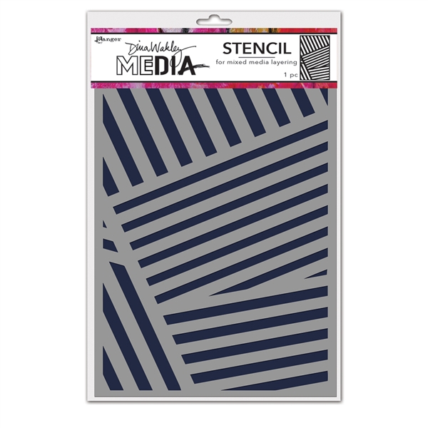 Ranger Dina Wakley MEdia Stencil - Angles MDS81579