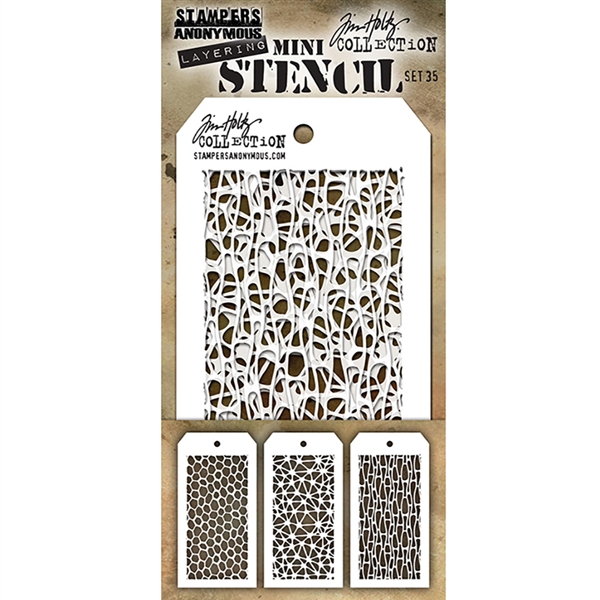 Tim Holtz Mini Layering Stencils Set 35 MST035