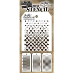 Stampers Anonymous Tim Holtz Mini Layering Stencil Set #39 MST039