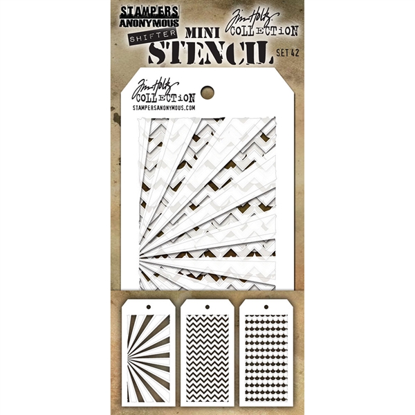 Tim Holtz Mini Layering Stencils Set 42 MST042