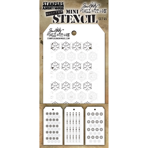 Tim Holtz Mini Layering Stencils Set 45 MST045