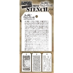 Stampers Anonymous Tim Holtz Mini Layering Stencils Set #48  MST048