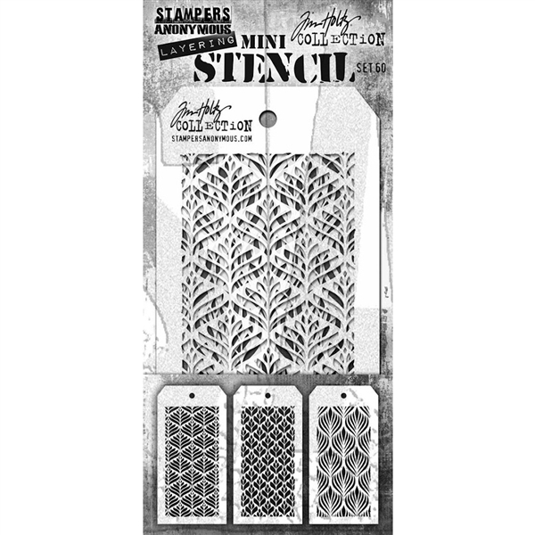 Stampers Anonymous Tim Holtz Mini Layering Stencil Set MST060