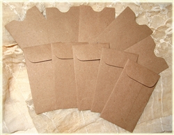 Mini Kraft Envelopes and Sleeves - Set of 10