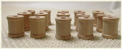 Mini Wooden Spools - 3/4" Tall