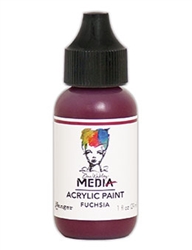 Dina Wakley Media Acrylic Paint  - Fuchsia, 1oz Bottle