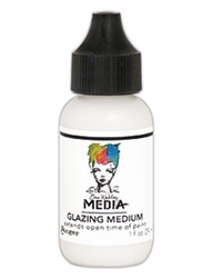 Dina Wakley Media Acrylic Paint  - Glazing Medium, 1 oz Bottle