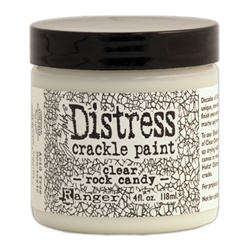 Ranger Distress Crackle Paint - Clear Rock Candy 4 oz size