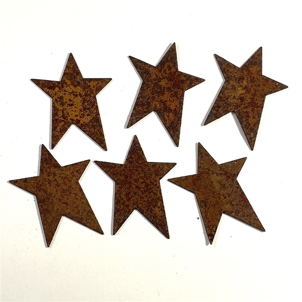 Rusted Metal Embellishments - Rusted 1.25" Star Set