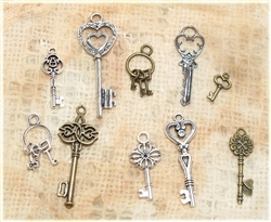 Set of 10 Metal Keys