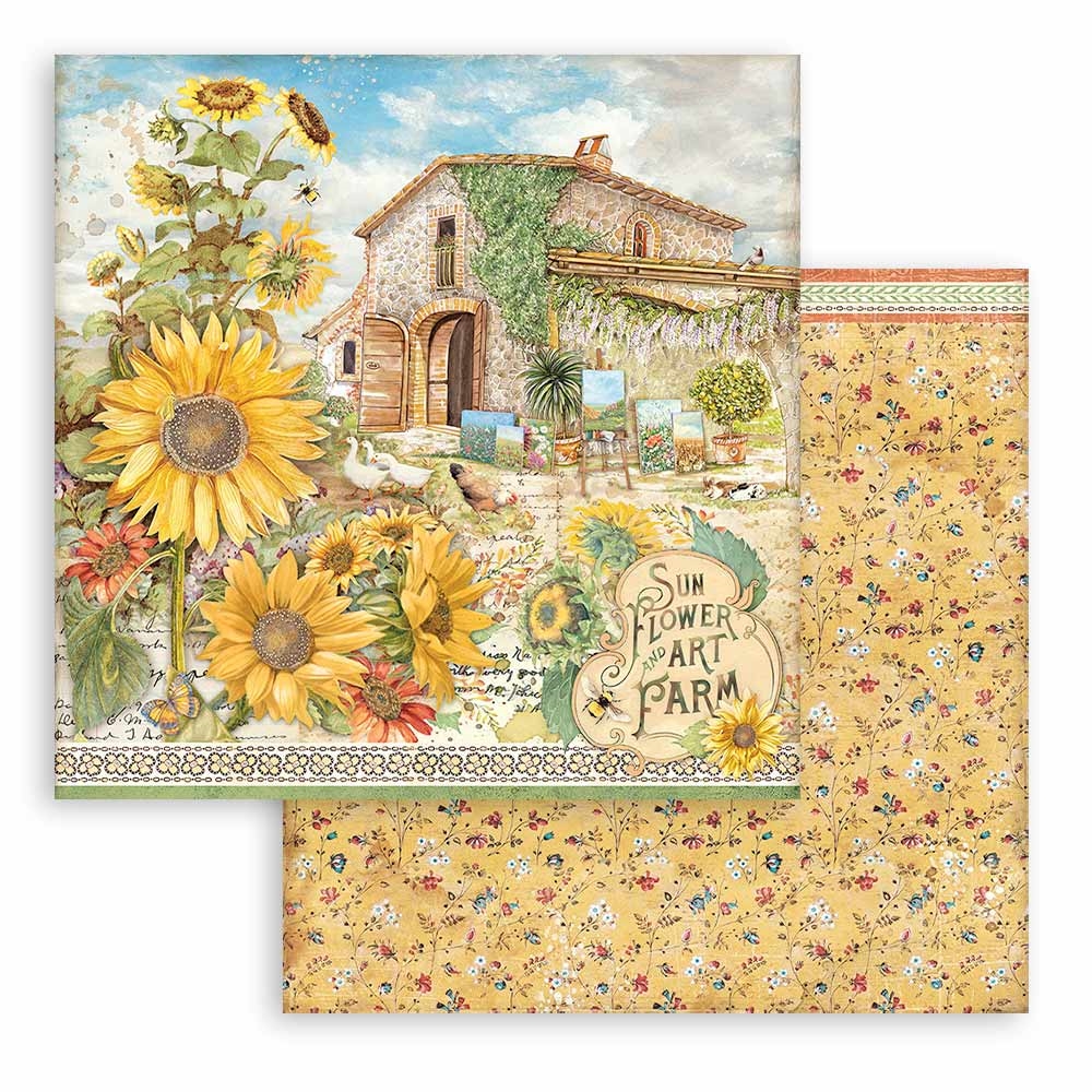 Stamperia Sunflower Art by Sara Alcobendas - 12x1 Paper Pad SBBL13