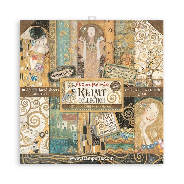 Stamperia Klimt - 12x12 Paper Pad SBBL97