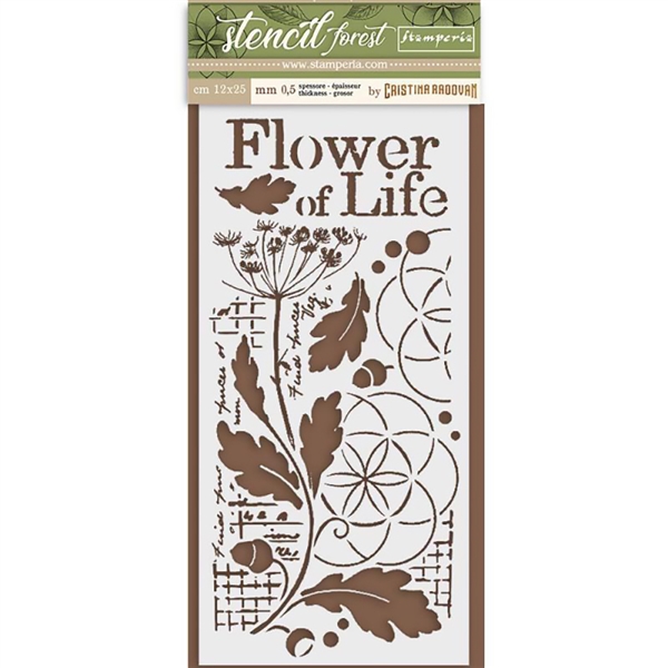 Stamperia - Forest Stencil - Flower of Life KSTDL35