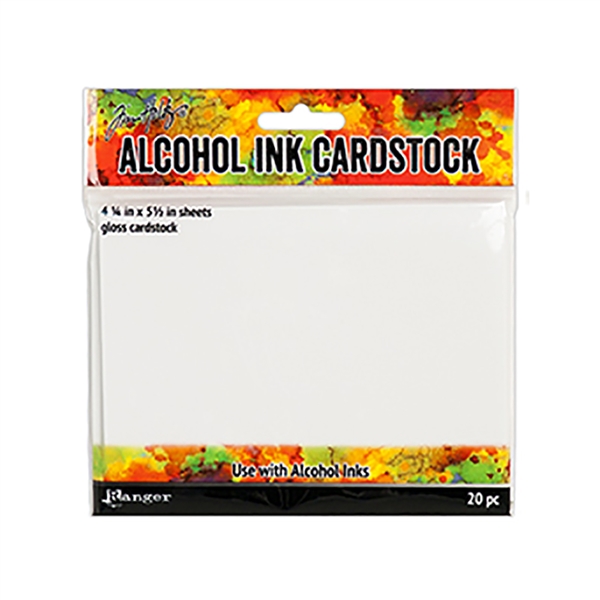 Ranger Tim Holtz Alcohol Ink Cardstock 4.25x5.5" TAC30027