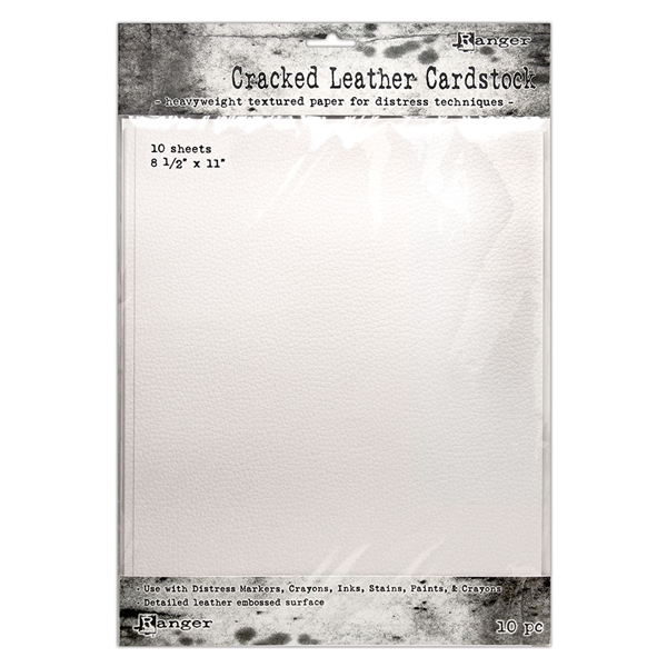 Ranger Tim Holtz Distress Cracked Leather Cardstock 8.5x11 TDA71280