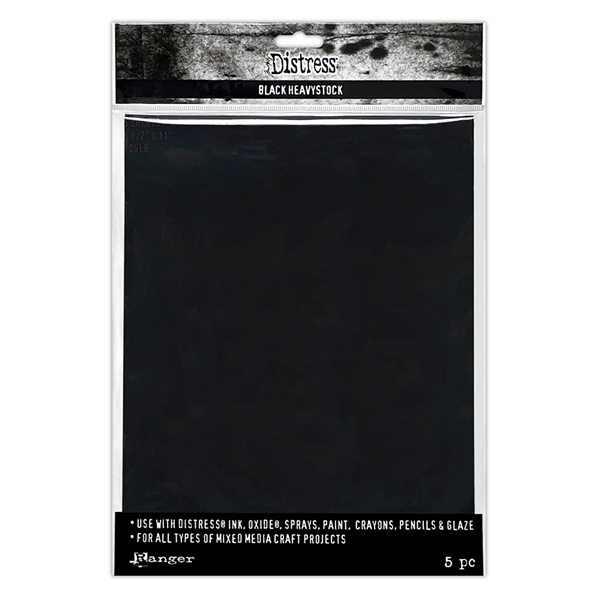 Tim Holtz Distress Black Heavystock 8.5 x 11 TDA79293