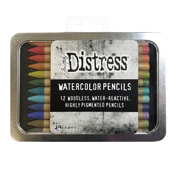 Ranger Tim Holtz Distress Watercolor Pencils (12 Pack) Set 1 TDH76308