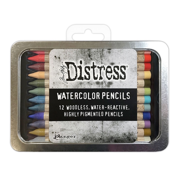 Ranger Tim Holtz Distress Watercolor Pencils (12 Pack) Set 6 TDH83603