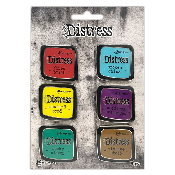 Ranger Tim Holtz Distress Color Enamel Pins - Set 2 - TDZS73444