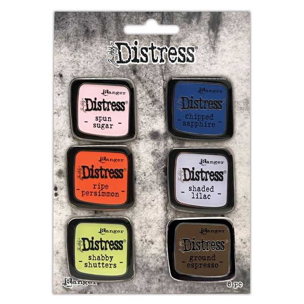 Ranger Tim Holtz Distress Color Enamel Pins - Set 6 - TDZS73482