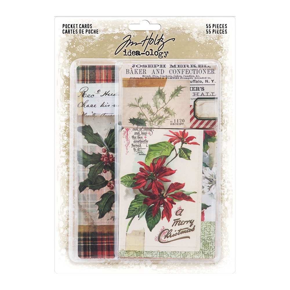 Tim Holtz Idea-ology Pocket Cards Christmas 2022 TH94190