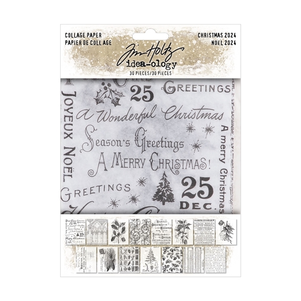 Christmas 2024 Tim Holtz Idea-ology Collage Paper TH94407