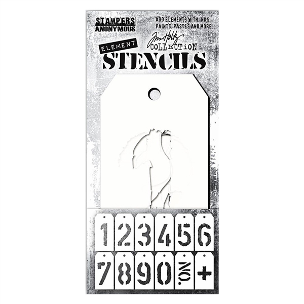 Stampers Anonymous Tim Holtz Elements Stencils - Freight  THEST002