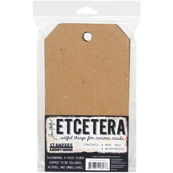 Stampers Anonymous Tim Holtz Etcetera Mini Tag Thickboards THETC-004