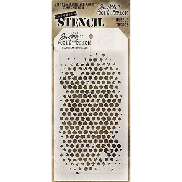 Stampers Anonymous Tim Holtz Layering Stencils - Bubble THS002