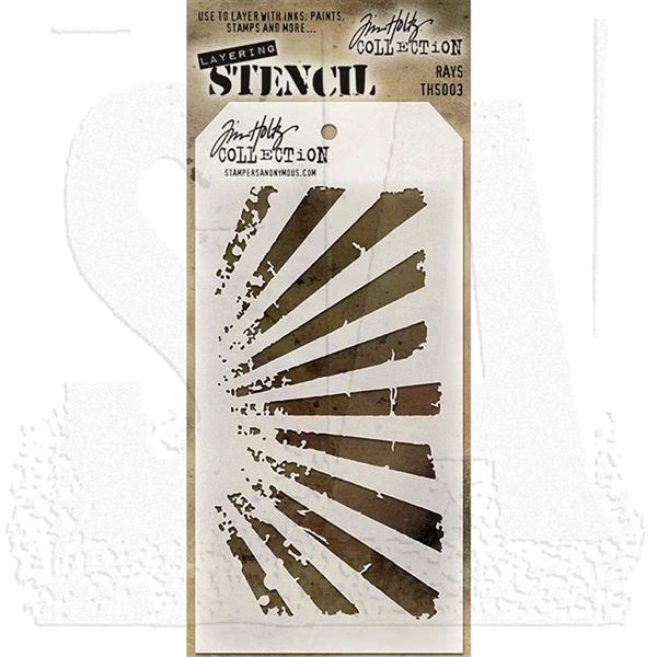 Stampers Anonymous Tim Holtz Layering Stencils - Rays THS003