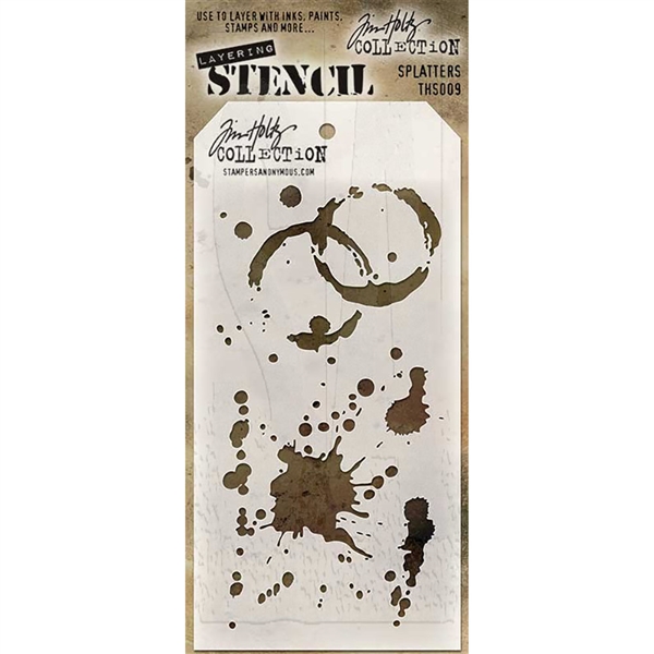 Tim Holtz Layering Stencils - Splatters THS009