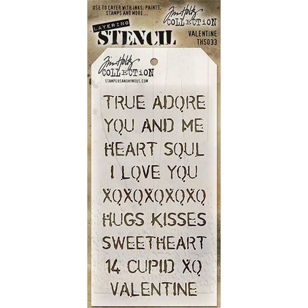 Tim Holtz Layering Stencils - Valentine THS033