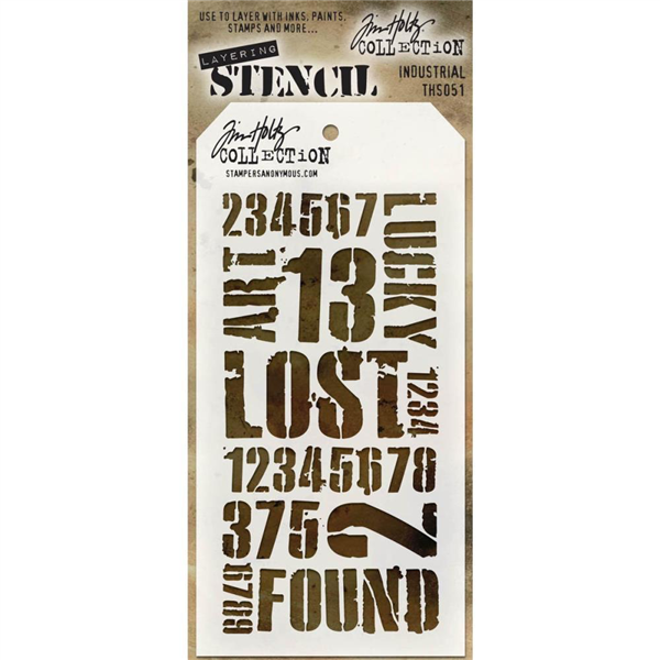 Tim Holtz Layering Stencil - Industrial THS051