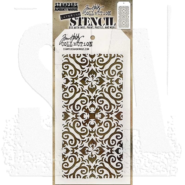 Stampers Anonymous Tim Holtz Layering Stencils - Flames THS091