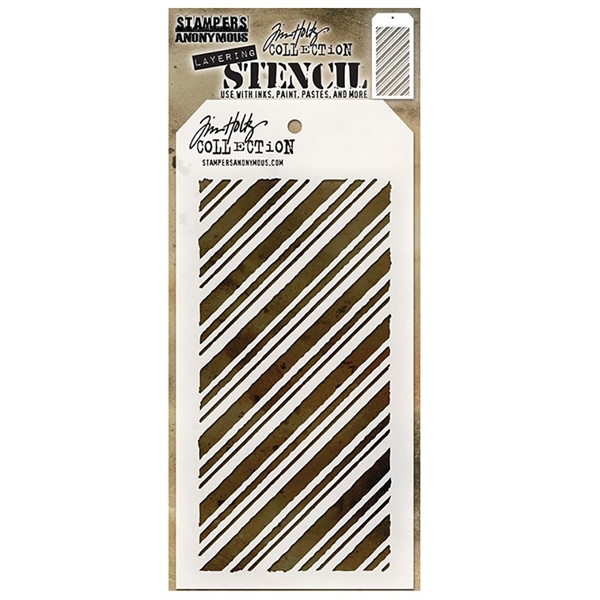 Stampers Anonymous Tim Holtz Layering Stencils - Peppermint THS095