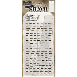 Stampers Anonymous Tim Holtz Layering Stencil - Dashes THS101