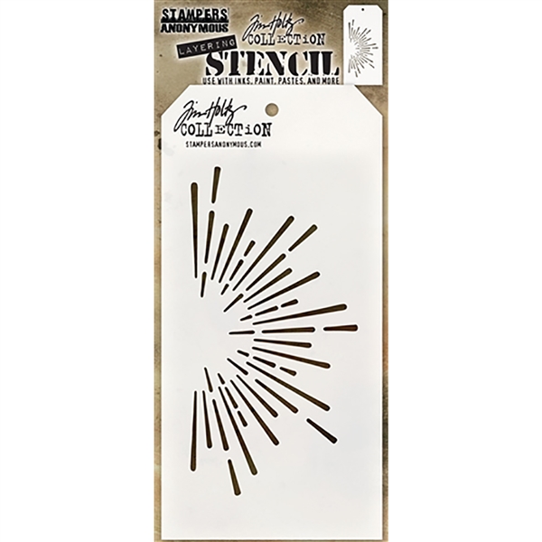 Stampers Anonymous Tim Holtz Layering Stencil - Burst THS116