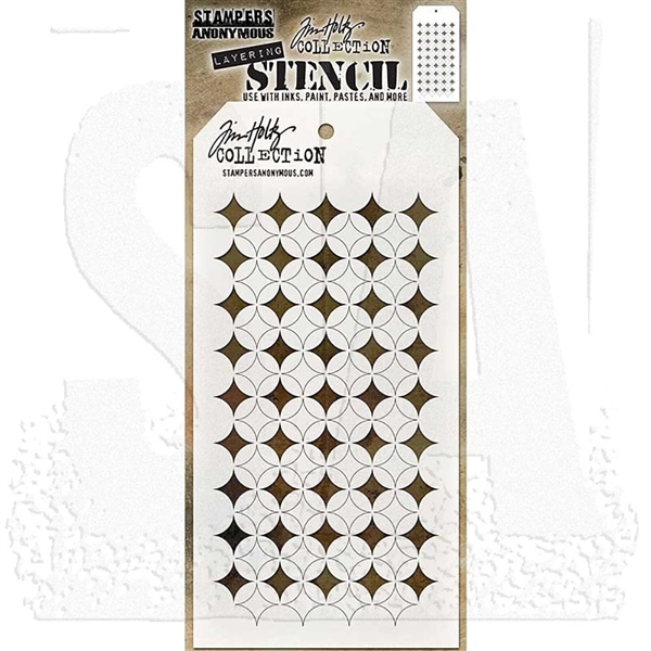 Stampers Anonymous Tim Holtz Layering Stencil - Shifter Burst THS120